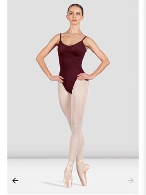 Bloch Ladies Emi Open Back Leotard Burgundy P - NWT